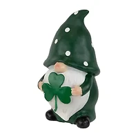 Northlight 8" Shamrock Gnome Outdoor St. Patricks Day Yard Art