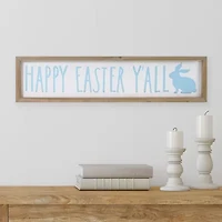 Northlight 26" Wooden Framed Happy Eastery'All Wall Sign