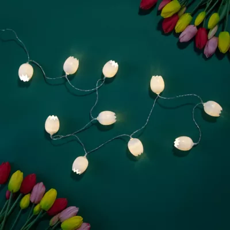 Northlight 5ft Clear Wire 10ct Cracked Egg Led String Lights String Lights
