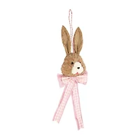 Northlight 21" Bunny With Bow Hanging Hanging Decor