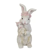 Northlight 9" Mother And Baby Bunny Outdoor Garden Easter Yard Art