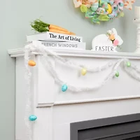 Northlight 25ft White  With Eggs Easter Indoor Outdoor Garland