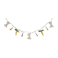 Northlight 4ft Fabric Rabbits And Carrots Easter Indoor Garland