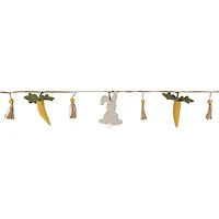 Northlight 4ft Fabric Rabbits And Carrots Easter Indoor Garland