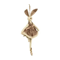 Northlight 13" Plush Ballerina Bunny Hanging Hanging Decor