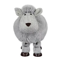 Northlight 8" Gray Bouncing Sheep Plush Easter Figurine