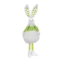 Northlight 15" Green And White Ballerina Bunny Standing Easter Figurine