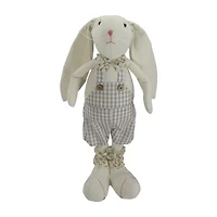 Northlight 15" Boy Bunny Rabbit In Overalls Spring Easter Tabletop Decor