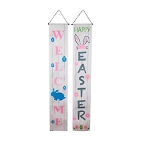 Northlight 71" Welcome And Happy Outdoor Banner