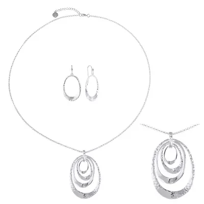 Liz Claiborne Pendant Necklace And Drop Earring Womens 2-pc. Jewelry Set