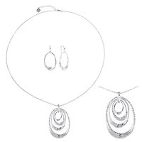 Liz Claiborne Pendant Necklace And Drop Earring Womens 2-pc. Jewelry Set