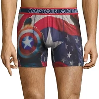 Mens Avengers Captain America Marvel Boxer Briefs