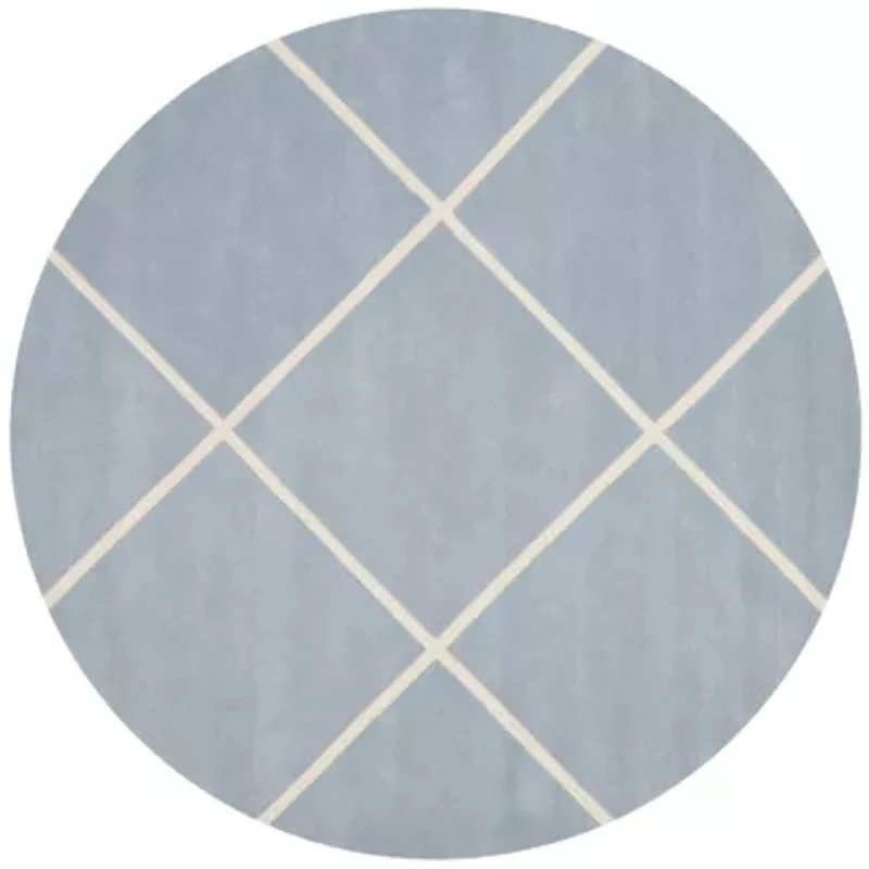 Safavieh Jayma Geometric Hand Tufted Wool Indoor Round Rug