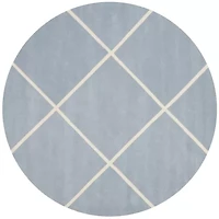 Safavieh Jayma Geometric Hand Tufted Wool Indoor Round Rug