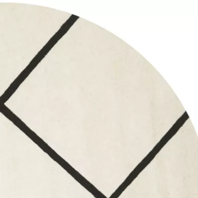 Safavieh Jayma Geometric Hand Tufted Wool Indoor Round Rug