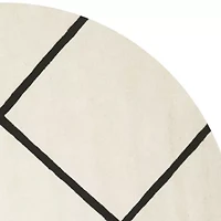 Safavieh Jayma Geometric Hand Tufted Wool Indoor Round Rug