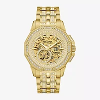 Bulova Octava Mens Automatic Gold Tone Stainless Steel Bracelet Watch 98a292