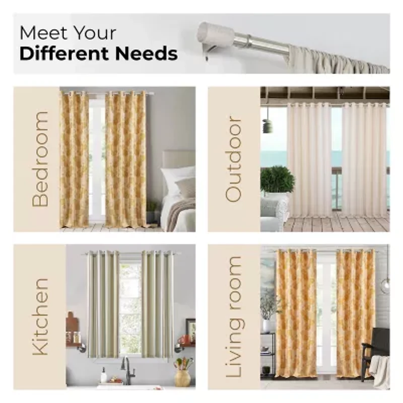 Deco Window Barrel Marbel 1 IN Curtain Rod