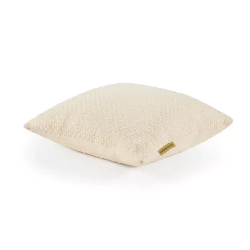 Frye and Co. Basketweave Square Throw Pillow