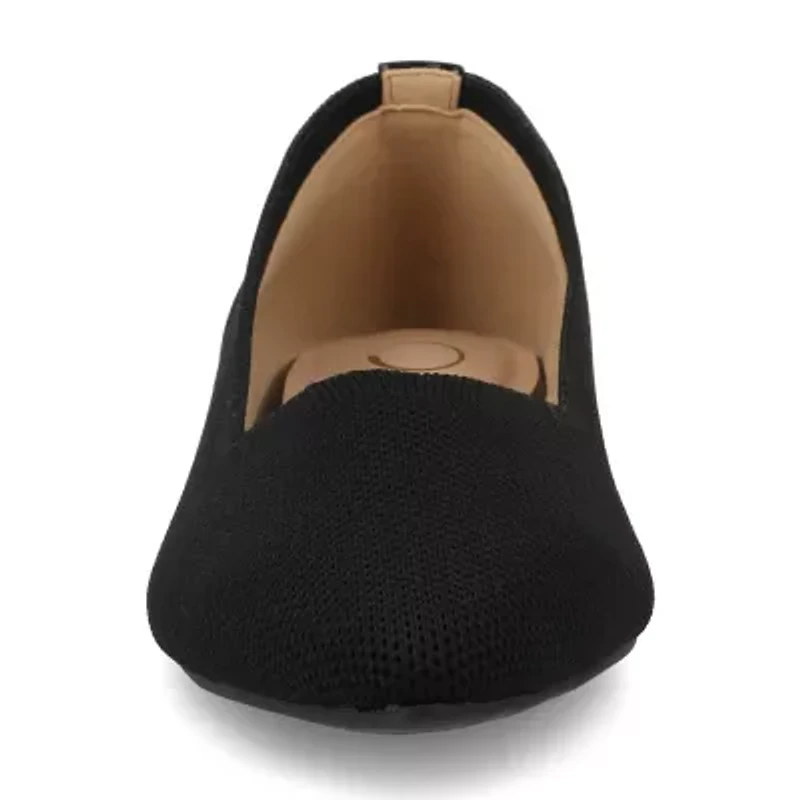Journee Collection Minnah Womens Pointed Closed Toe Slip-On Shoe