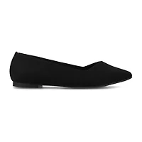 Journee Collection Minnah Womens Pointed Closed Toe Slip-On Shoe