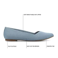 Journee Collection Minnah Womens Pointed Closed Toe Slip-On Shoe