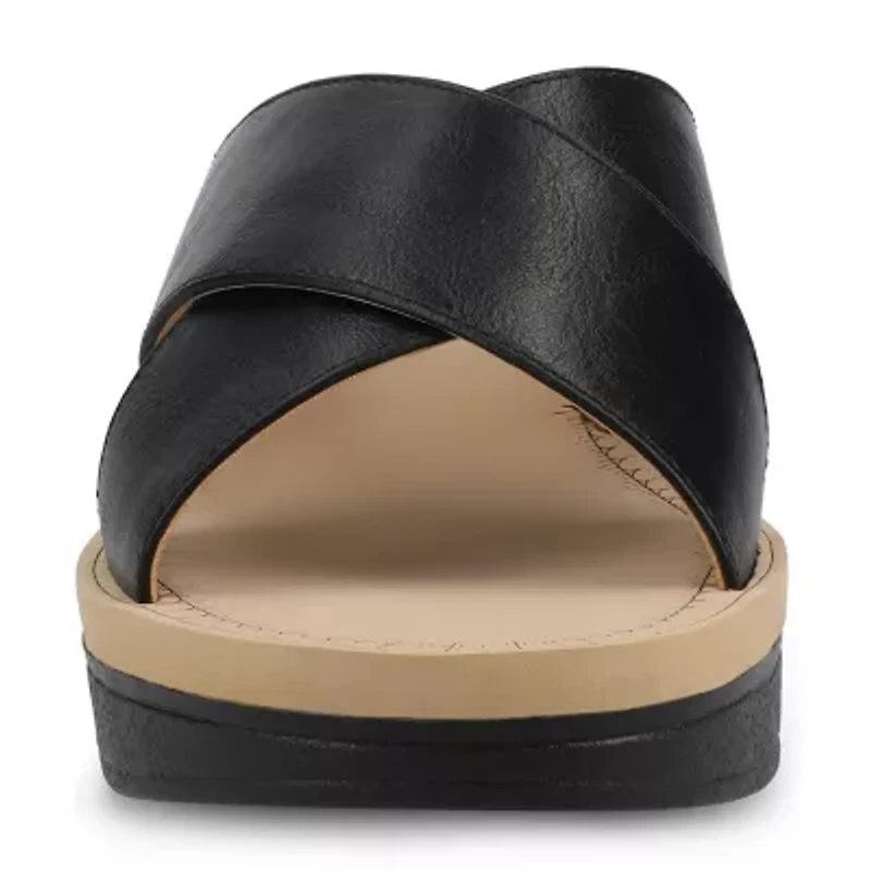 Journee Collection Cloudsteppers Womens Biara Wedge Sandals