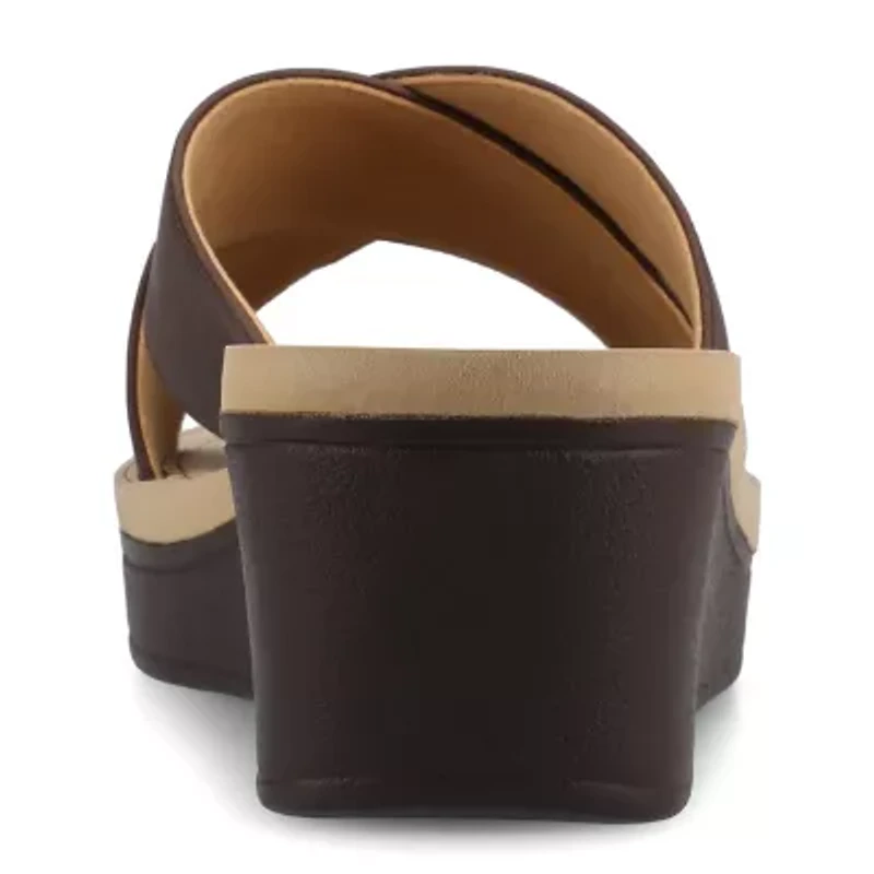 Journee Collection Womens Biara Wedge Sandals