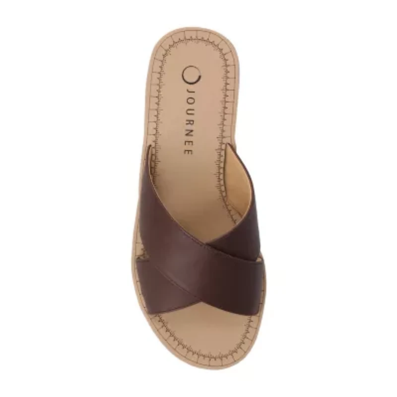 Journee Collection Womens Biara Wedge Sandals