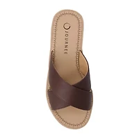 Journee Collection Womens Biara Wedge Sandals