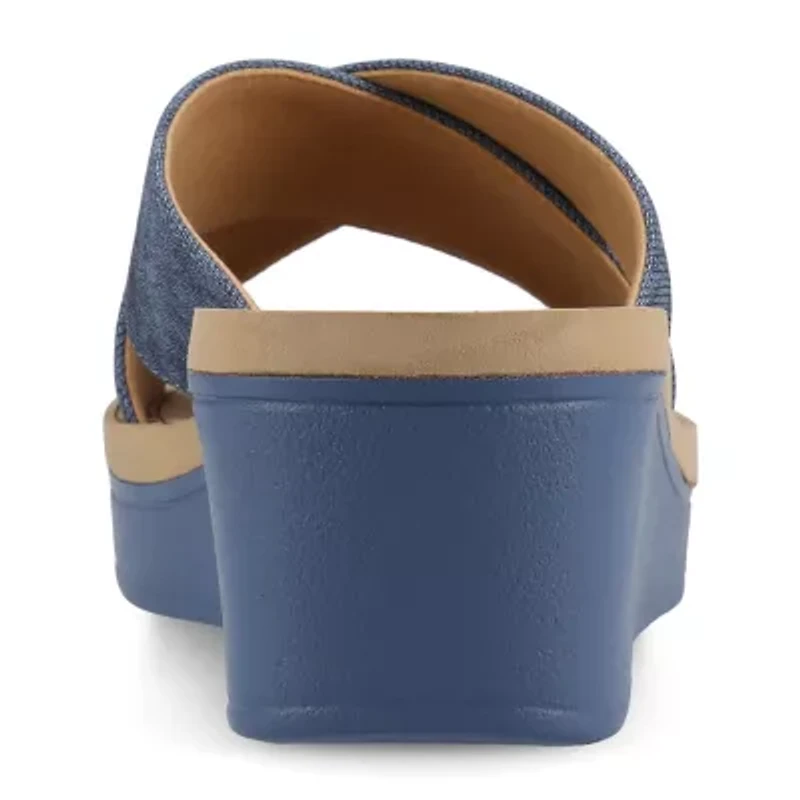 Journee Collection Womens Biara Wedge Sandals