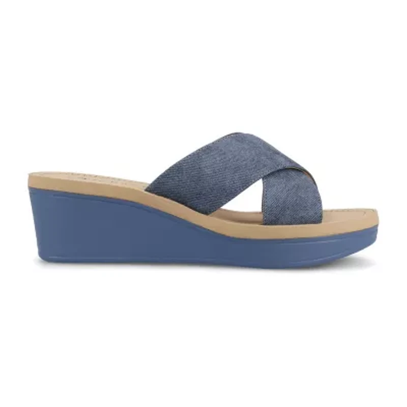 Journee Collection Womens Biara Wedge Sandals