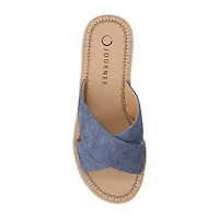 Journee Collection Womens Biara Wedge Sandals