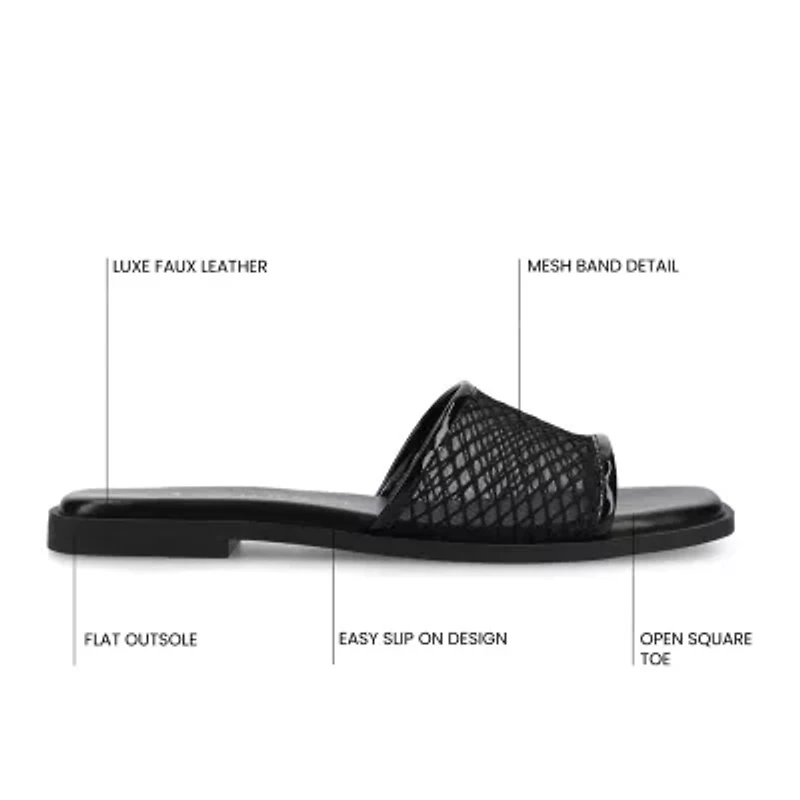 Journee Collection Womens Breckley Flat Sandals