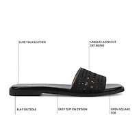 Journee Collection Womens Brodie Flat Sandals
