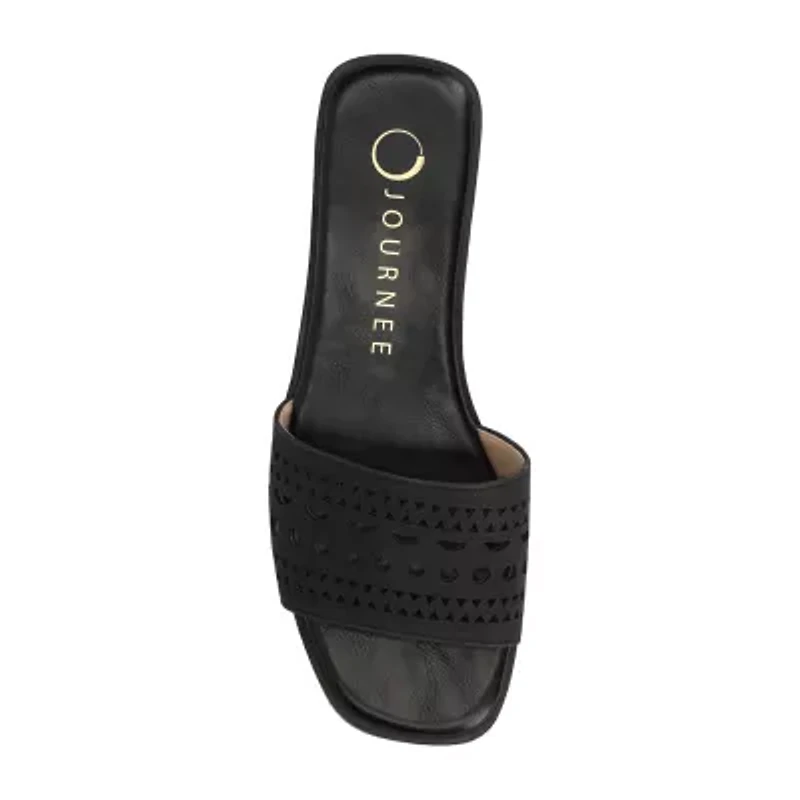 Journee Collection Womens Brodie Flat Sandals
