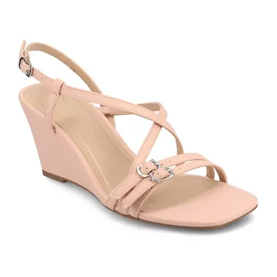 Journee Collection Womens Clinne Wedge Sandals