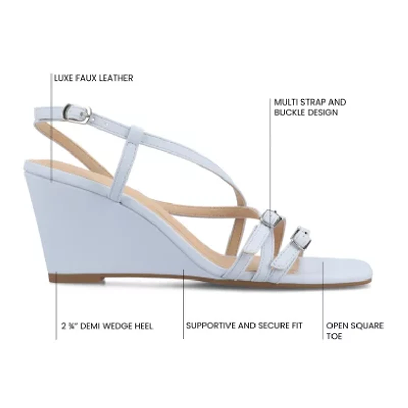 Journee Collection Womens Clinne Wedge Sandals