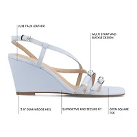 Journee Collection Womens Clinne Wedge Sandals