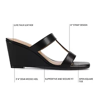 Journee Collection Womens Clodie Wedge Sandals