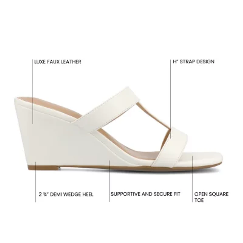 Journee Collection Womens Clodie Wedge Sandals