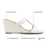 Journee Collection Womens Clodie Wedge Sandals