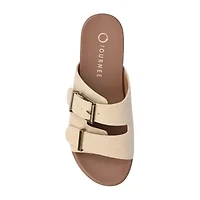 Journee Collection Womens Cosette Adjustable Strap Flat Sandals
