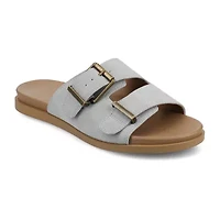 Journee Collection Womens Cosette Adjustable Strap Flat Sandals