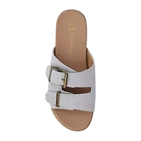 Journee Collection Womens Cosette Adjustable Strap Flat Sandals