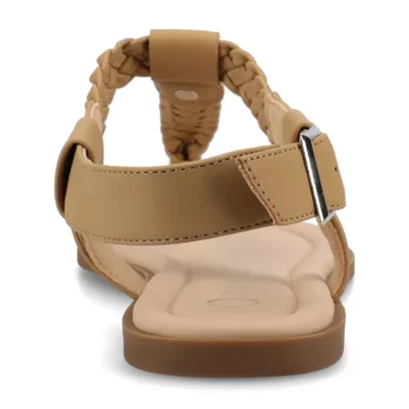Journee Collection Womens Genevive Flat Sandals