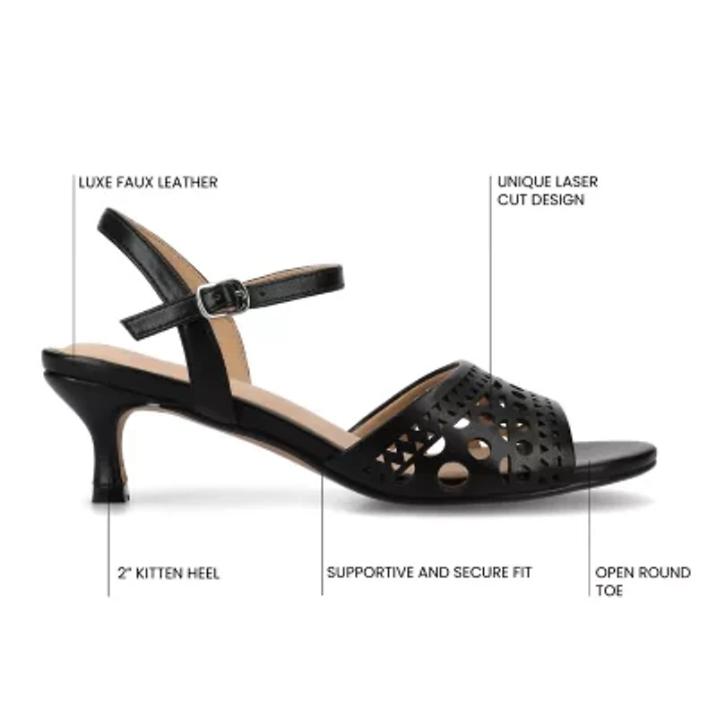 Journee Collection Womens Jessly Heeled Sandals