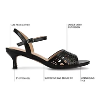 Journee Collection Womens Jessly Heeled Sandals