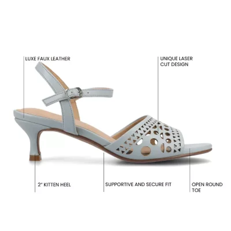 Journee Collection Womens Jessly Heeled Sandals