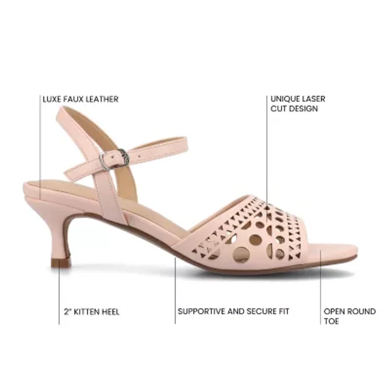 Journee Collection Womens Jessly Heeled Sandals